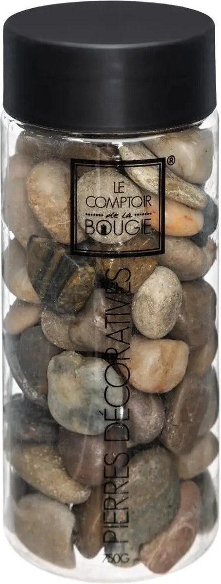 Atmosphera middelgrote decoratie/hobby stenen - bruin mix - 750 gram - Aquarium en vazen vulling - steentjes