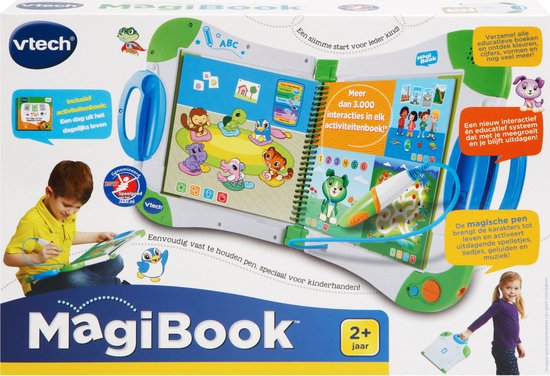 VTech MagiBook Bundel - Met Activiteitenboek - Een Dag uit het Dagelijkse Leven - Niveau 1 - Blauw - VTech
