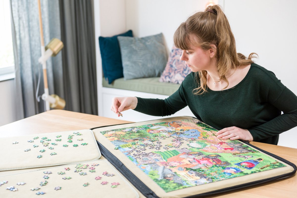 Jumbo - Portapuzzle Deluxe 1000 Stukjes - 82 x 63 cm - Puzzelmap - Puzzelmat — afbeelding 5