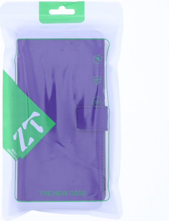 Motorola Moto E7i Power Bookcase Violet - étui portefeuille - ZT Accessoires