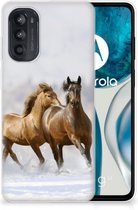 Smartphone hoesje Motorola Moto G52/G82 TPU Case Paarden