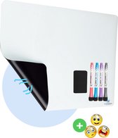 Whiteboard voor Koelkast 43×30cm - Magneetbord Planner - Magnetisch Memobord - Planbord