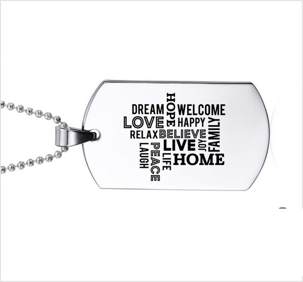Ketting RVS - Hope Love Dream