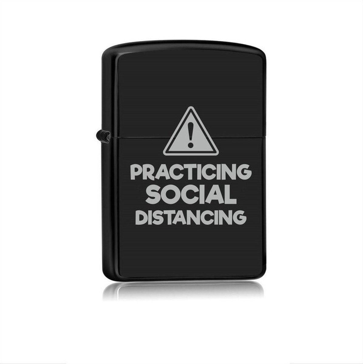Goedkoopste Aansteker Zwart - Practicing Social Distancing