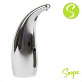 Soopz Silver Shine Classic - Automatische zeepdispenser - No touch sensor – Zilver/Chrome - 300ml – Zeeppompje