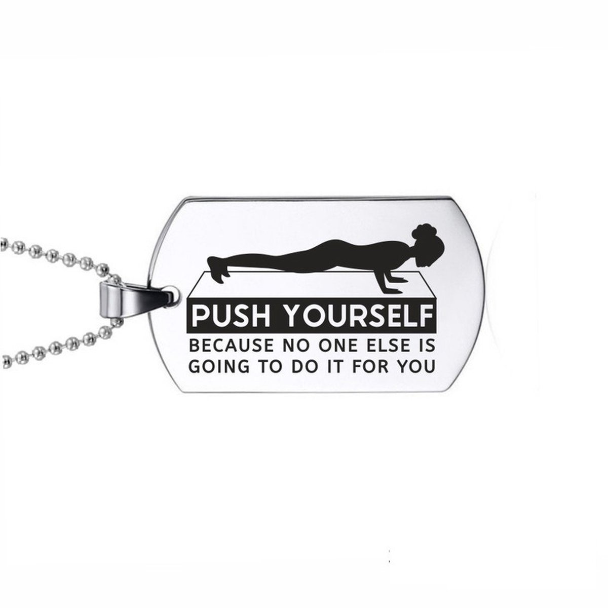Ketting RVS - Push Yourself