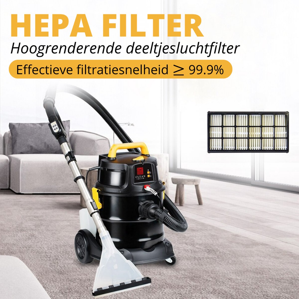 Aspirateur Thuys Carpet Cleaner - Nettoyeur de tapis humide et Droog  complet - Machine