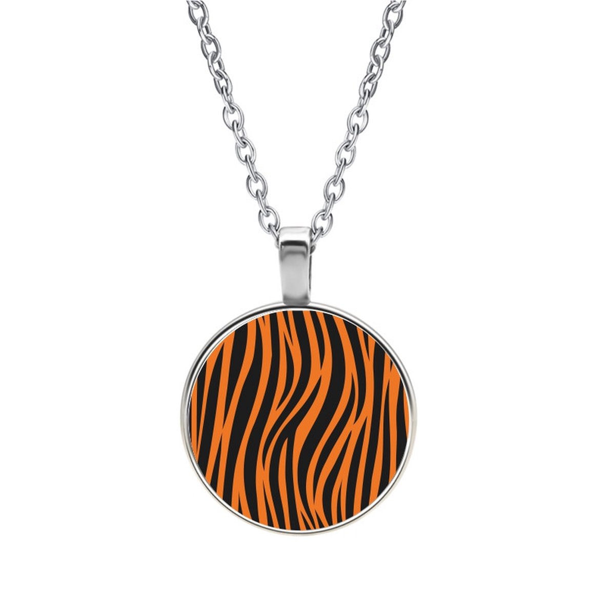 Ketting Glas - Zebraprint