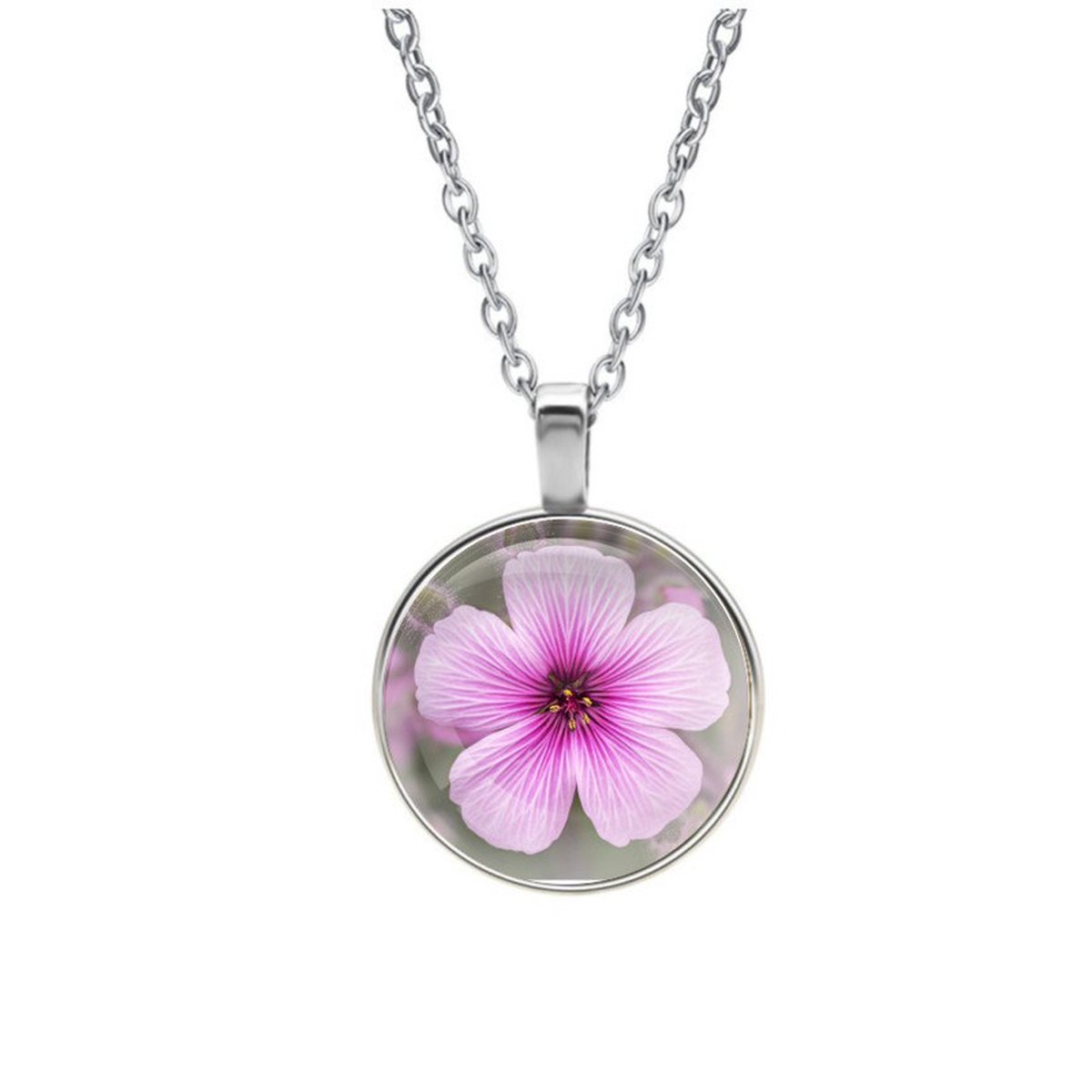 Ketting Glas - Bloem