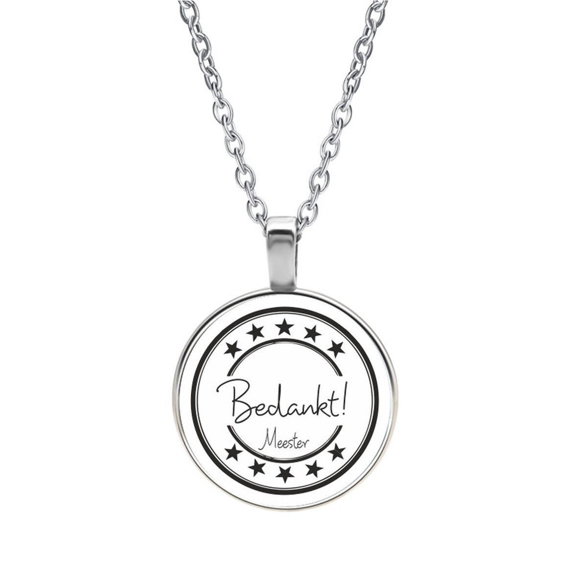 Ketting Glas - Bedankt Meester