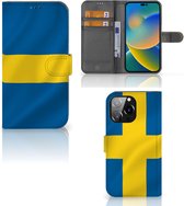 Flipcase iPhone 14 Pro Max Telefoon Hoesje Zweden