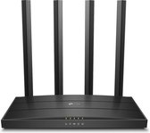 TP-Link Archer C6 - Draadloze Router - 1200 Mbps - WiFi 5 - Zwart