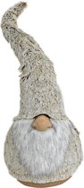 Pluche gnome/dwerg decoratie pop/knuffel grijs 67 cm - Kerstgnomes/kerstdwergen/kerstkabouters