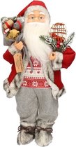 Poupée de décoration Père Noël debout 46 cm - Décoration / décoration de Noël - Poupées Père Noël - Figurine Père Noël