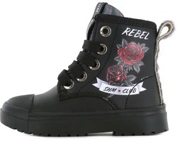 foto van Enkelboots | Meisjes | Black Roses | Leer | Shoesme | Maat 26