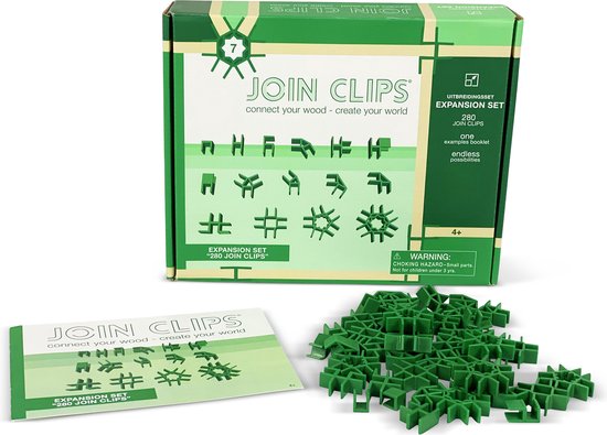 JOIN CLIPS®: 280 JOIN CLIPS verbinding clips voor houten bouwplankjes