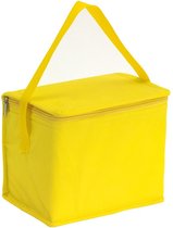 Kleine koeltas voor lunch geel 20 x 13 x 17 cm 4.5 liter - Koeltassen