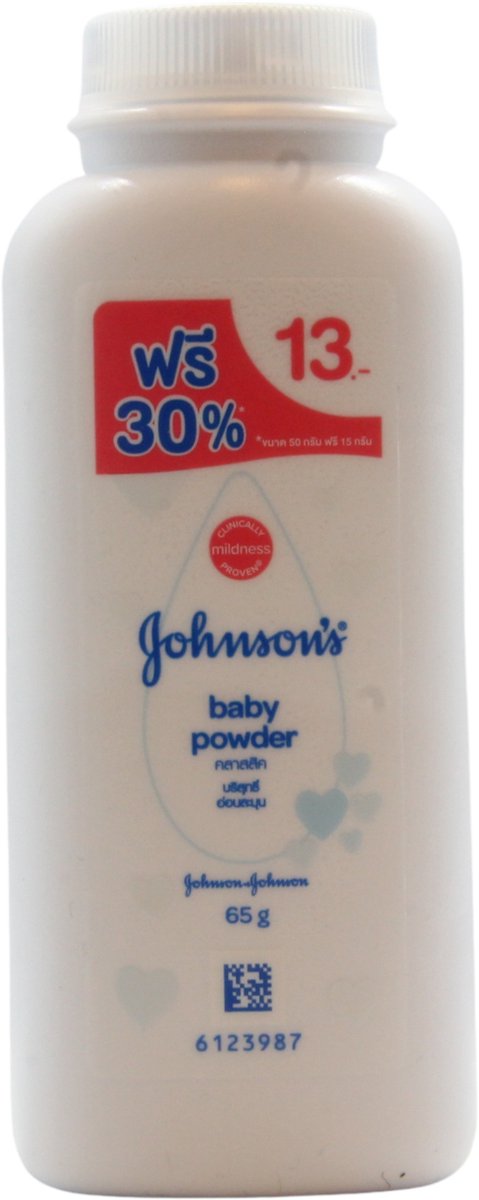 Goedkoopste Johnson's classic babypowder,65 gram