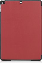 Hoesje Geschikt voor iPad 10.2 2021 Hoesje Case Hard Cover Hoes Book Case - Donkerrood