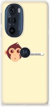 Smartphone hoesje Motorola Edge 30 Pro Back Case Siliconen Hoesje met Foto Aap