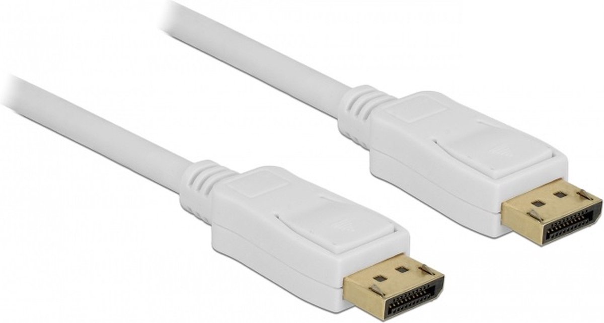 Premium DisplayPort kabel - versie 1.2 (4K 60Hz) / wit - 3 meter