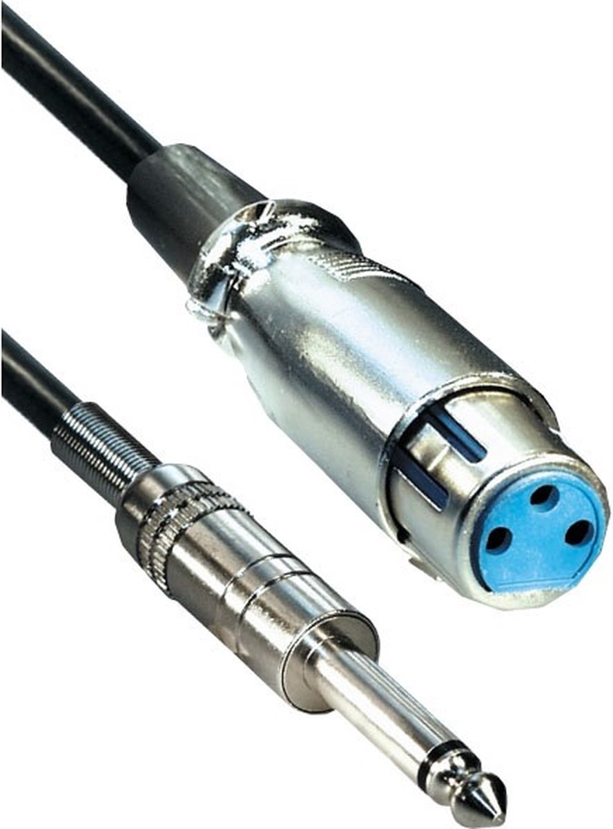 XLR (v) - 6,35mm Jack mono (m) audiokabel - 5 meter