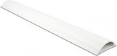 Goulotte plastique demi-ronde avec bande adhésive autocollante - 100 x 7 cm / blanc