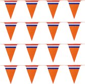 Bellatio Decorations Slinger oranje - 4x10 meter - Holland vlaggenlijn - Nederlandse vlag - Oranje versiering WK/ EK/ Koningsdag