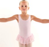 Justaucorps « Danseuse de ballet » | avec jupe | Fille | Rose | costume de Ballet | Taille 116/122 – 8 ans