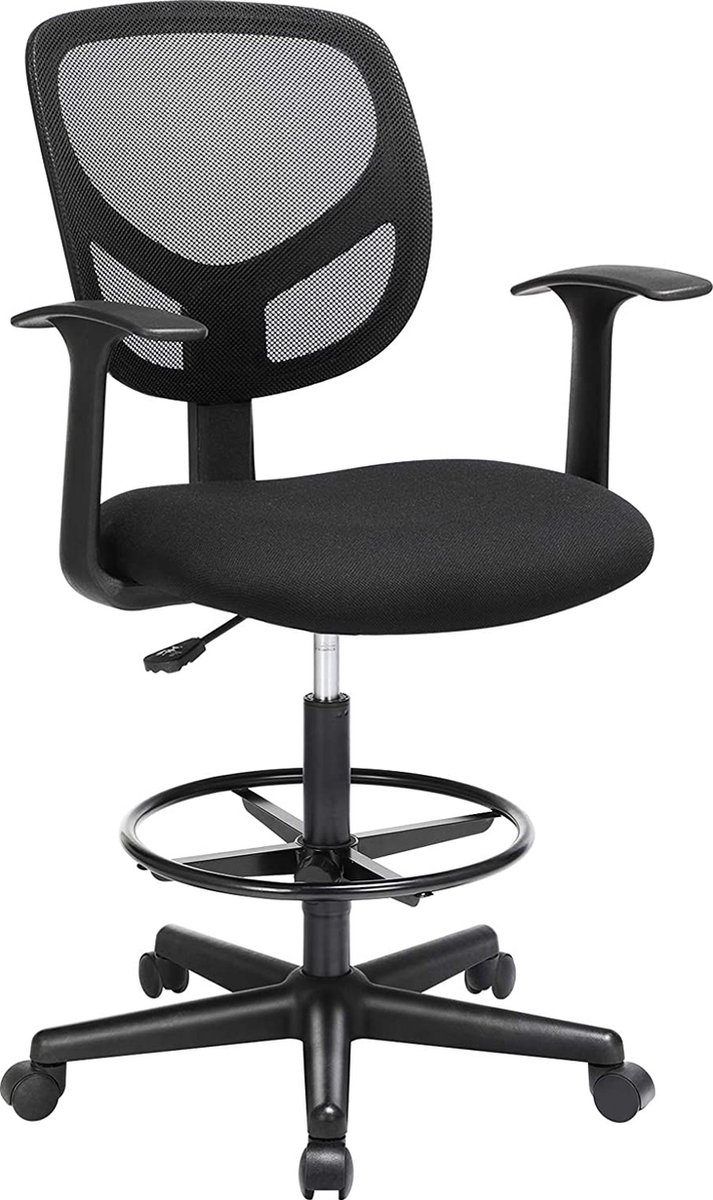 Bureaustoel - Stoel - Bureaustoel ergonomisch - 50 x 58 x 120 - Zwart