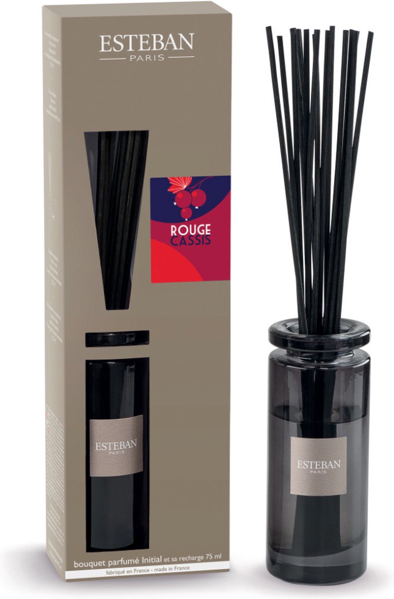 Esteban Classic Rouge Cassis Geurstokjes Initial 75ml