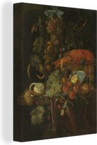 Nature morte aux fruits et au homard - Peinture de Jan Davidsz de Heem sur toile 60x80 cm - Tirage photo sur toile (Décoration murale salon / chambre)
