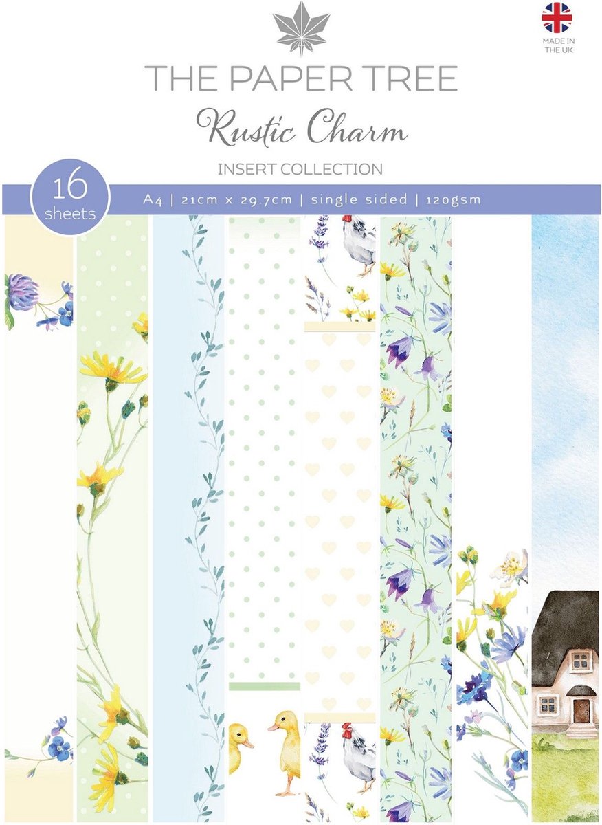 The Paper Tree Rustic Charm Insert Collection A4