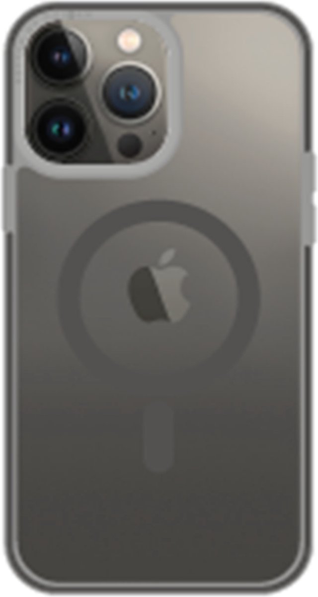 UNIQ Combat iPhone 14 Pro Max 6,7" hoesje Magclick Charging zwart/beton houtskool