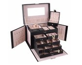 Coffret à bijoux de luxe XXL - Coffret à bijoux - 36 compartiments - Coffret de Opbergbox - Coffret à bijoux - Coffret à bijoux - Boucles d'oreilles d'oreilles / Ring/ Collier / Bracelet - Femme / Femme / Filles - Zwart