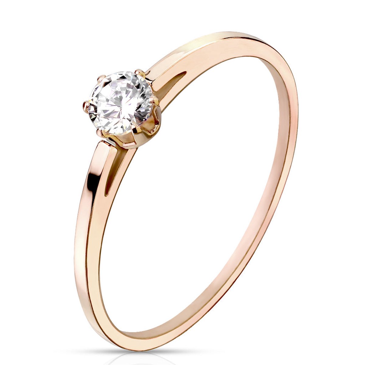 Pebble - Dames Ring - Ring Dames - Roségouden Ring - Rose Goud Ring