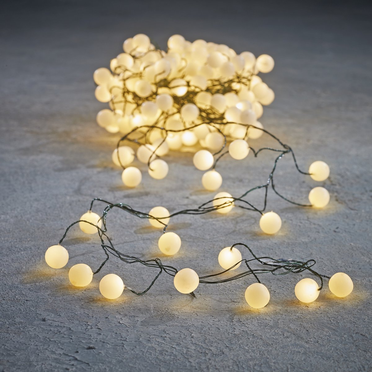Luca Lighting Draadverlichting Cluster Berry met 80 LED Lampjes - L200 cm - Klassiek Wit