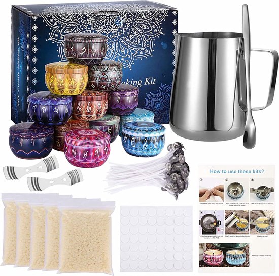 Kaarsen maken DIY handmade candles set zelf kaarsen maken set DIY