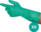 AlphaTec® 37-676 - Chemische beschermende handschoenen, Huishouden, Nitril, 2XL, Groen, 6 paar