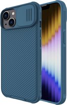 Telefoonhoesje geschikt voor Apple iPhone 14 - Nillkin CamShield Pro Case - Blauw