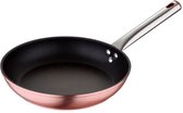 Oneiro’s Luxe Koekenpan - rose gold – ø24 x H 4,5 cm – koken – tafelen – keuken – koekenpan – inductie – gas – potten – pannen