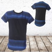 Jongens shirt zwart/blauw -s&C-110/116-t-shirts jongens