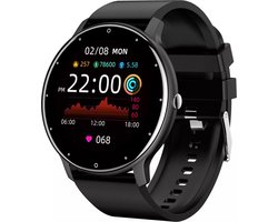 J&D supplies Stappenteller - Zwart - Activity Tracker - Hartslagmeter - Bloeddrukmeter - Smartwatch - Horloge - Heren - Dames