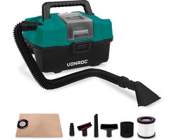 VONROC Compacte alleszuiger / stofzuiger - 20V - Incl. Diverse accessoires – Zonder accu & lader
