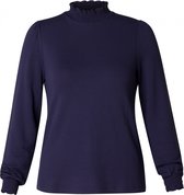 YESTA Veroniek Jersey Shirt - Peacoat Blue - maat 4(54/56)