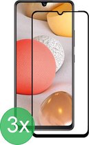 3x Full Cover Screenprotector Geschikt voor: Samsung Galaxy A33 5G / A32 4G / A31 / A22 4G - Screen protector - volledige glas - bescherming - beschermglas - ZT Accessoires