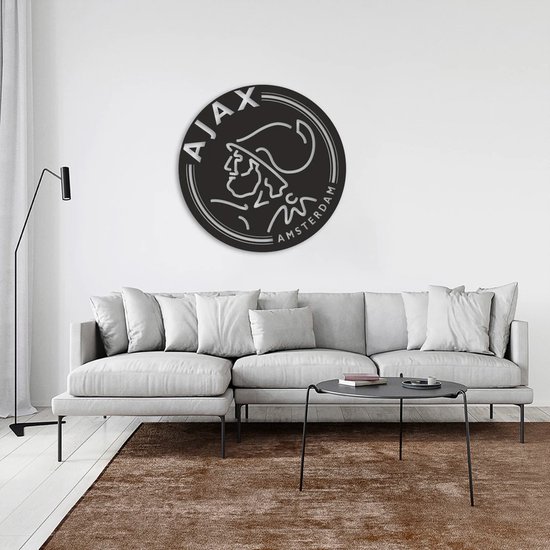 Ajax Amsterdam Handgemaakte Metalen Wanddecoratie, Voor De Echte Fans 80x80
