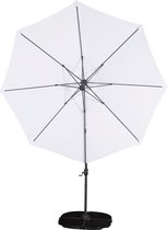 Leeds parasol wit zwart.