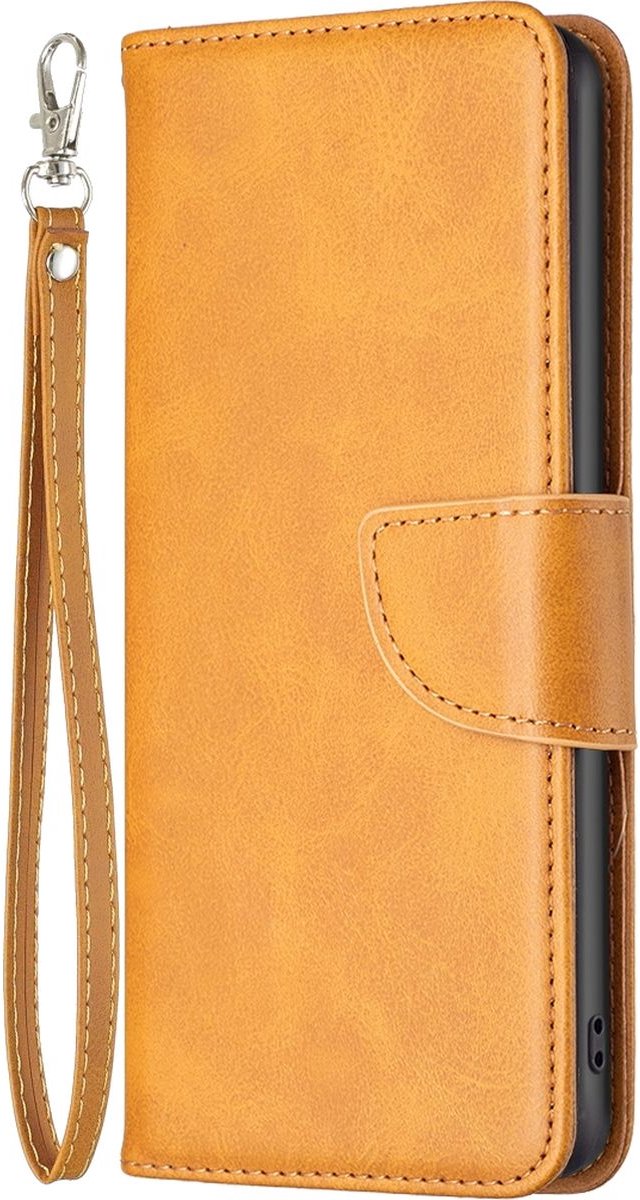 Mobigear Telefoonhoesje geschikt voor Nothing Phone (1) Hoesje | Mobigear Excellent Bookcase Portemonnee | Pasjeshouder voor 3 Pasjes | Telefoonhoesje voor Pinpas / OV Kaart / Rijbewijs - Cognac