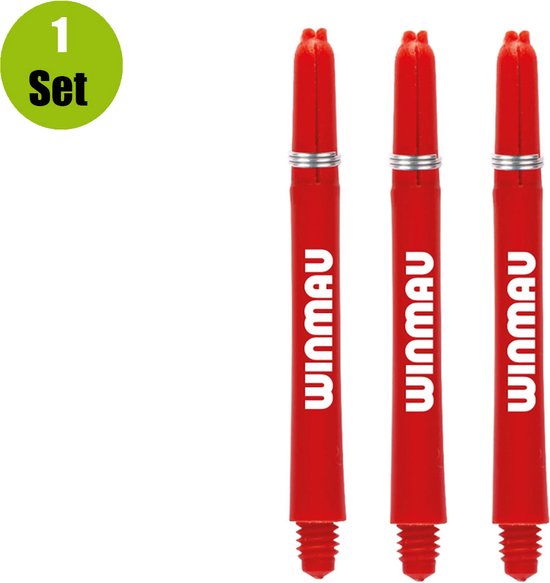 Winmau Dart Shafts Nylon Signature - Rood - Medium - () van Winmau — afbeelding 2